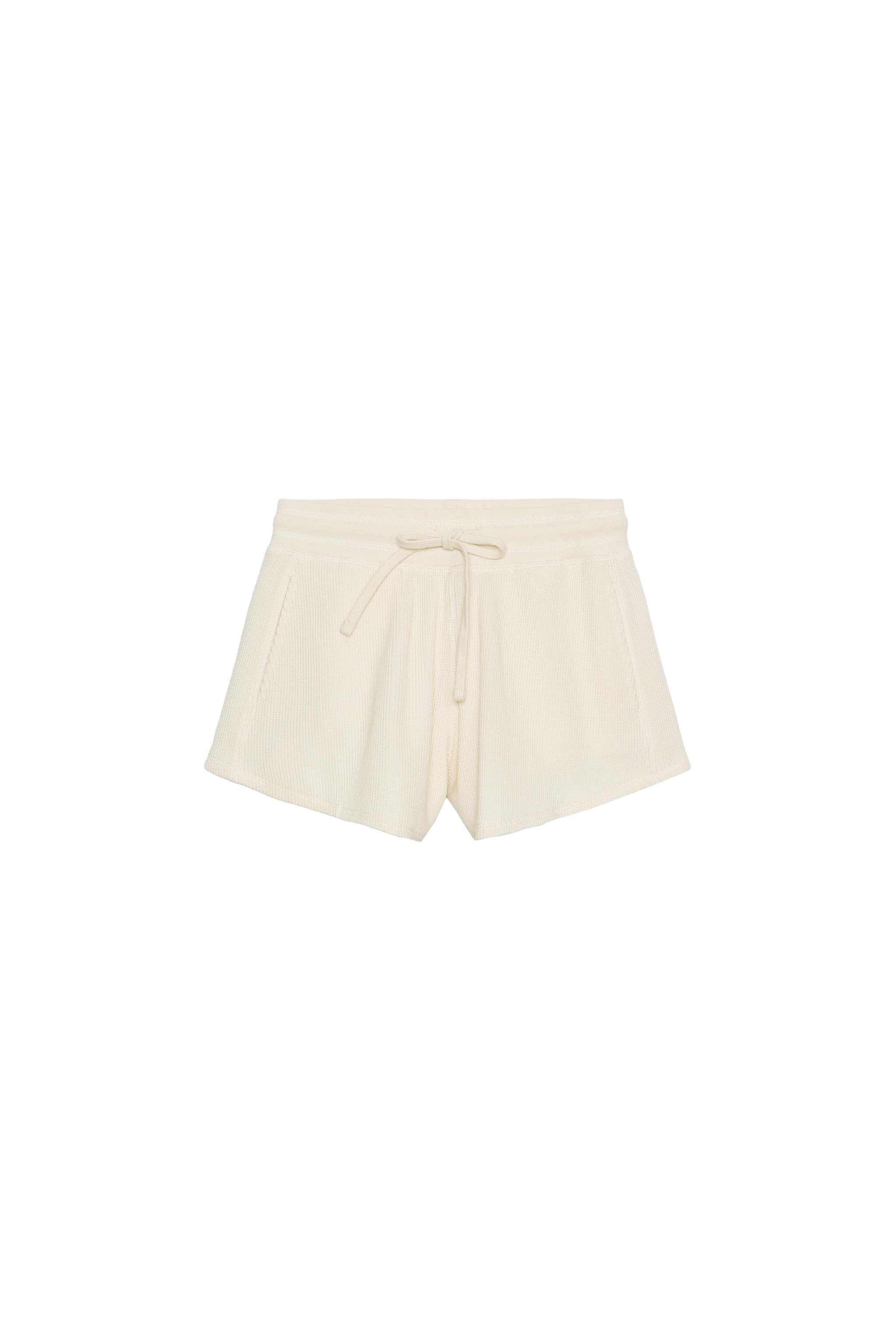 COTTON WAFFLE SHORTS